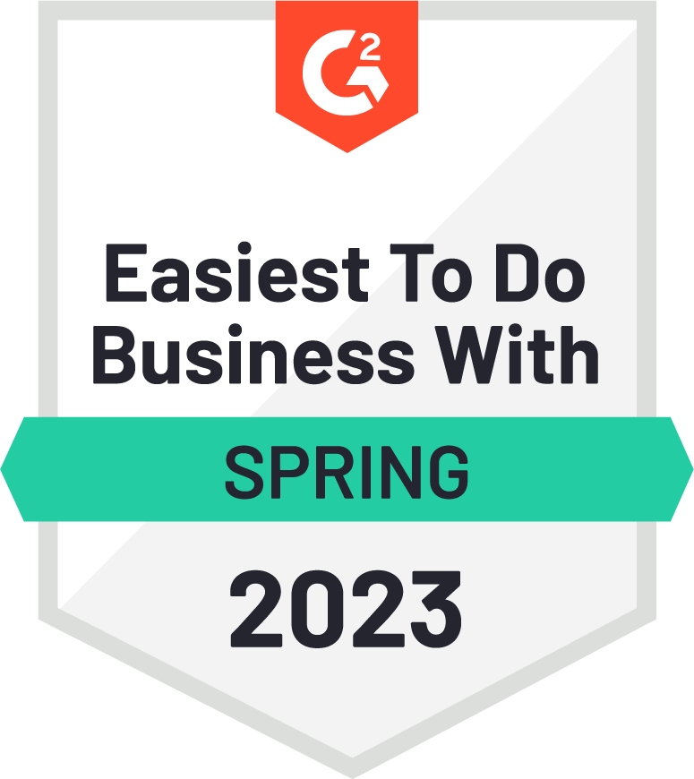 G2 Easiest to Do Business spring