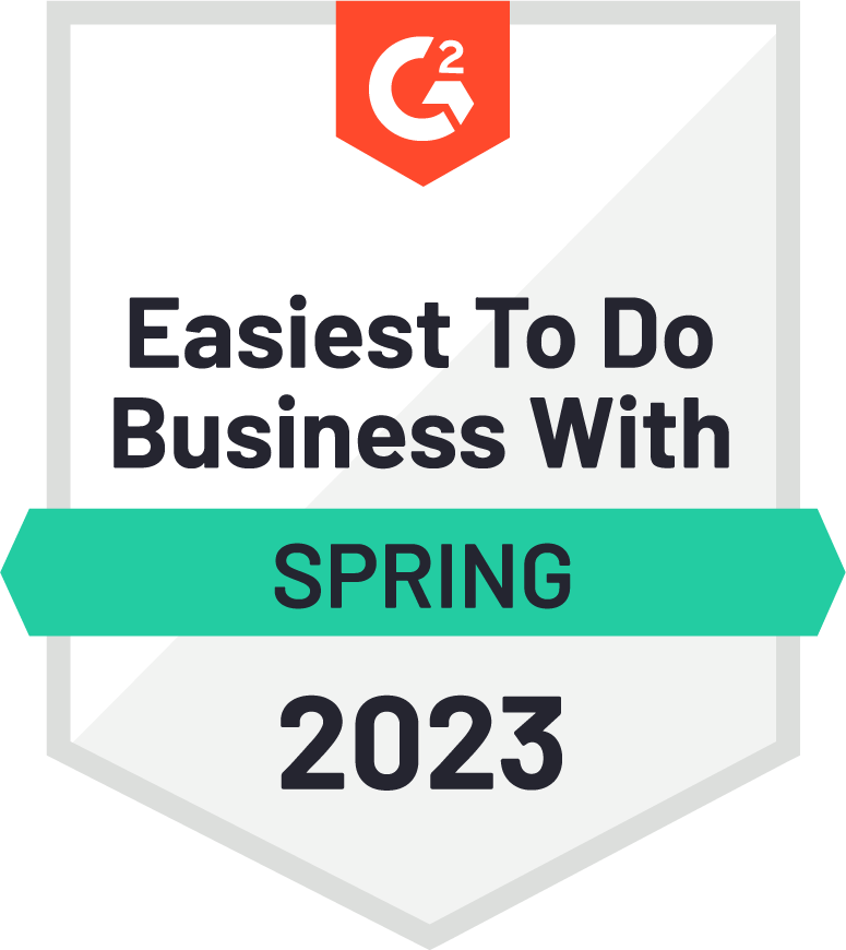 G2 Easiest to Do Business spring