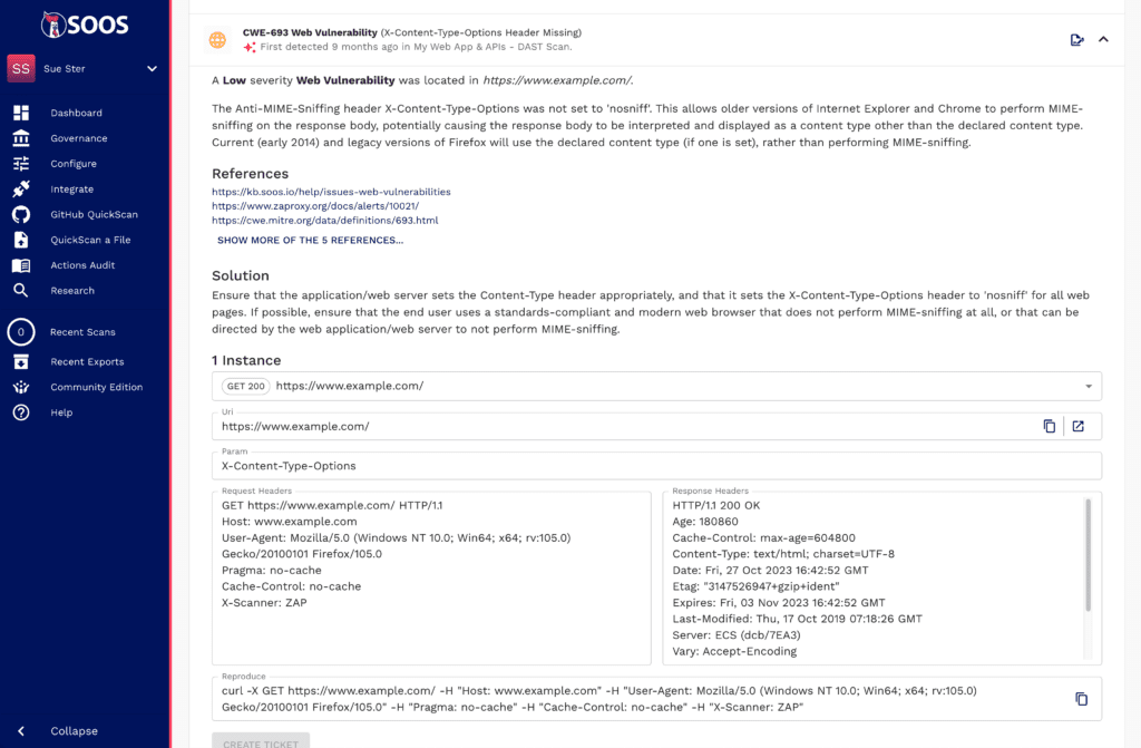 Information about a low severity CWE with reference information and troubleshooting data.